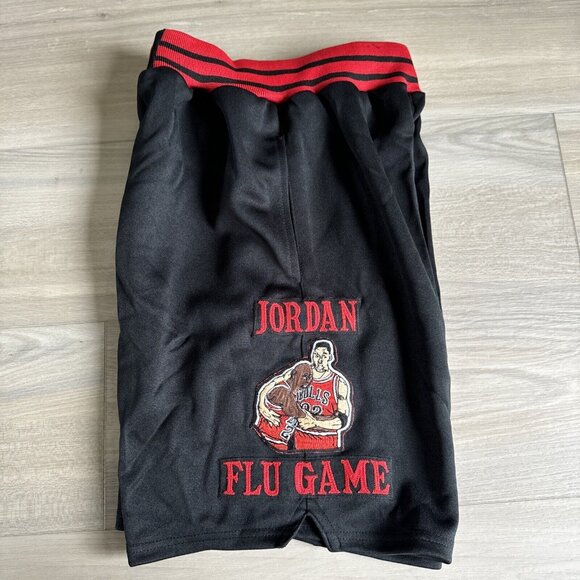 RETRO Mperial Sportswear Jordan Pippen Bulls YOUTH‎ KIDS Shorts MED Flu Game - Picture 4 of 11